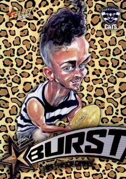2020 Select Footy Stars - Starburst Caricature Leopard #SBL26 Luke Dahlhaus Front